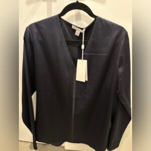BOSS Navy Blouse NWT SZ 10